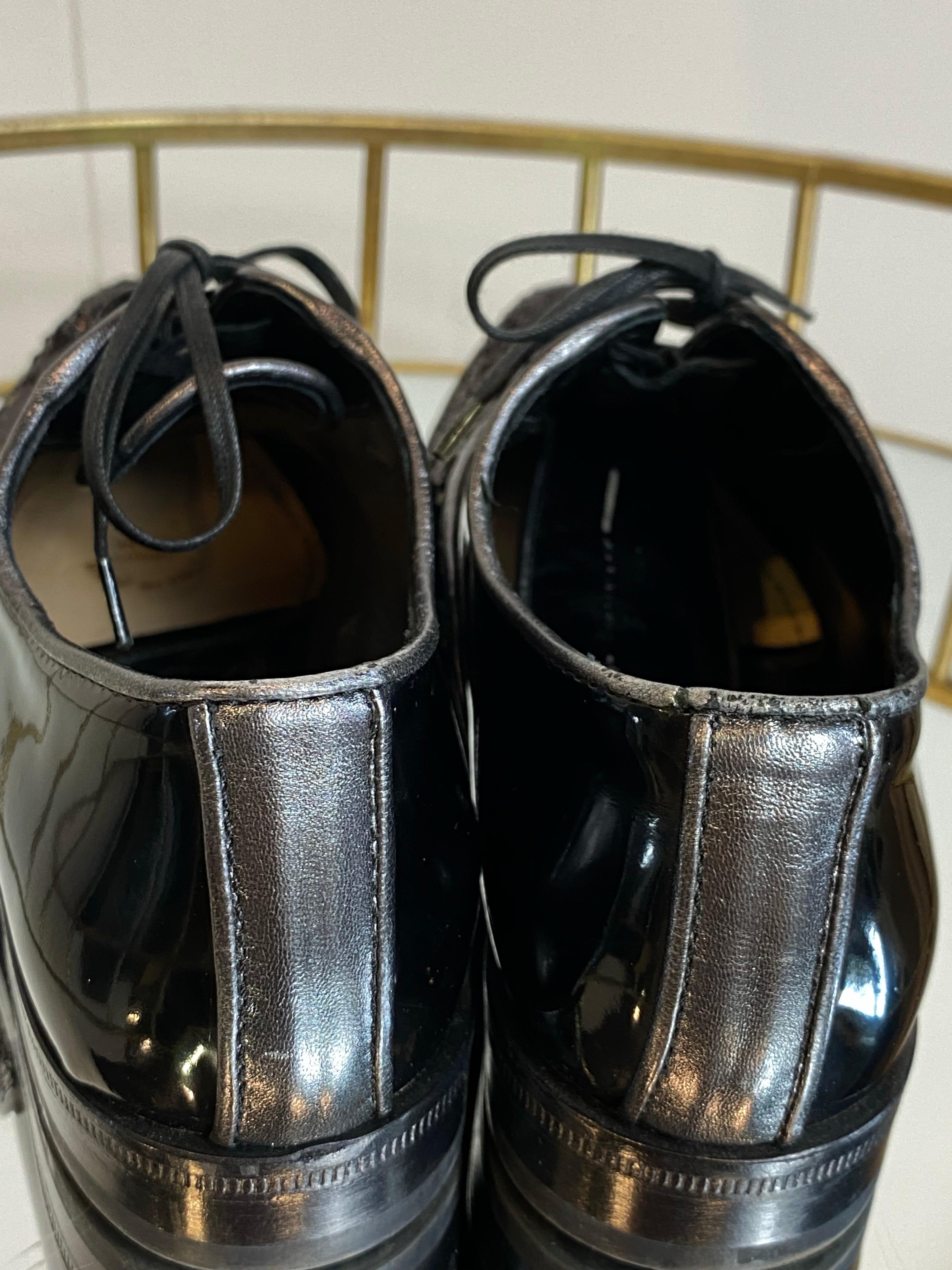 Dolce & Gabbana - Oxfords con paillettes nere in vendita 1