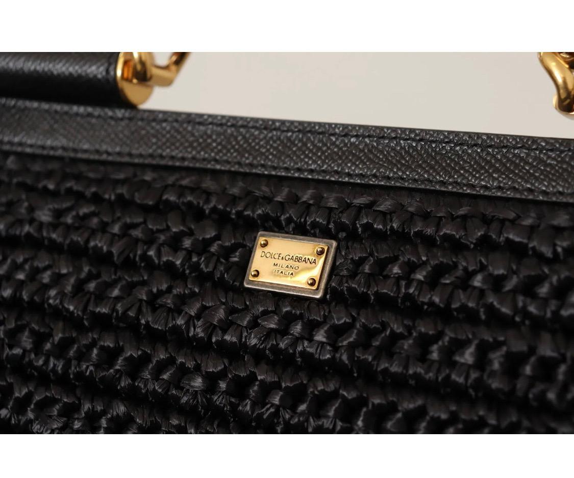 Dolce & Gabbana black Sicily l’amore e bellezza  
Top handle Purse bag  3