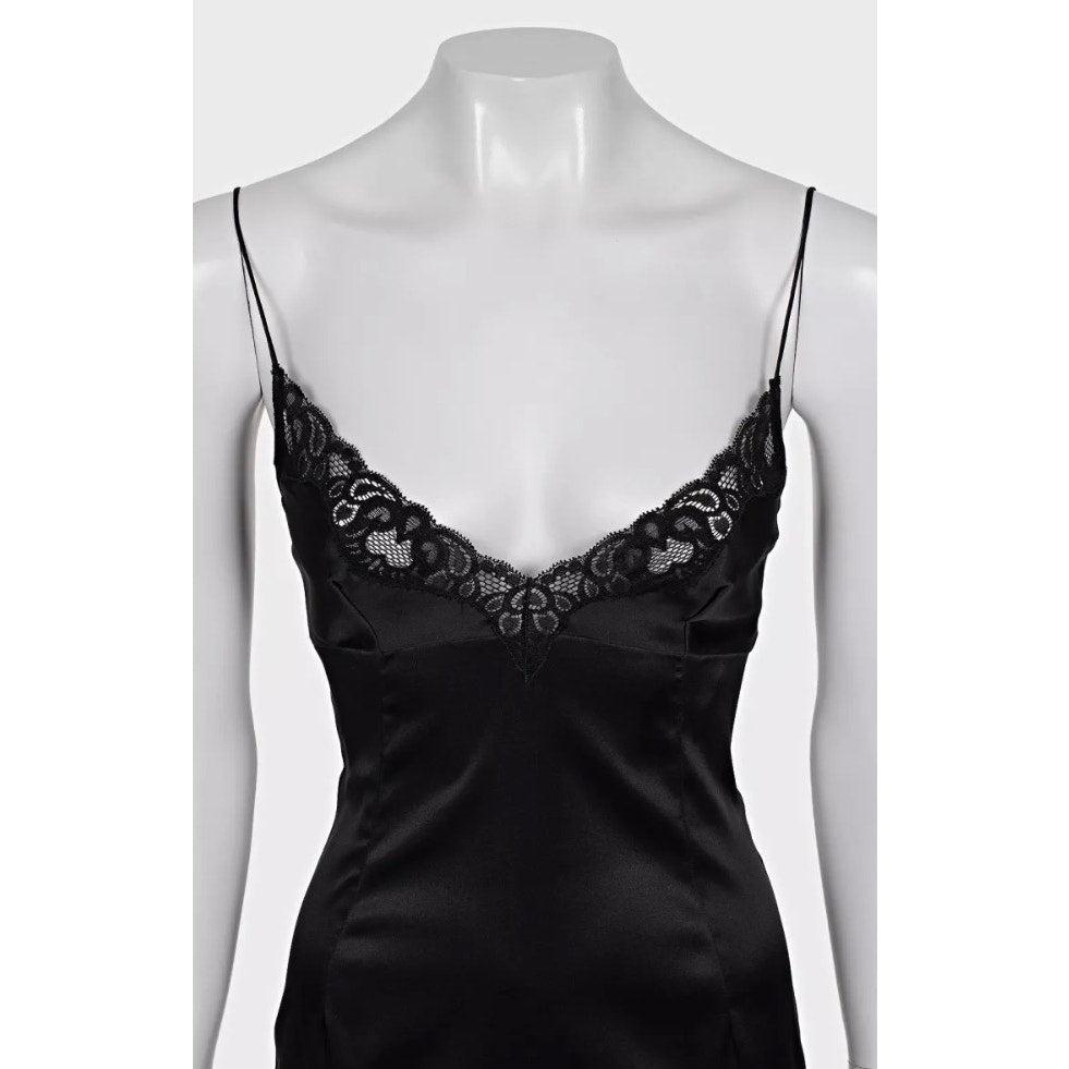 Dolce & Gabbana Schwarzes Kleid aus Seidenmischung - Größe S / IT 40 Damen