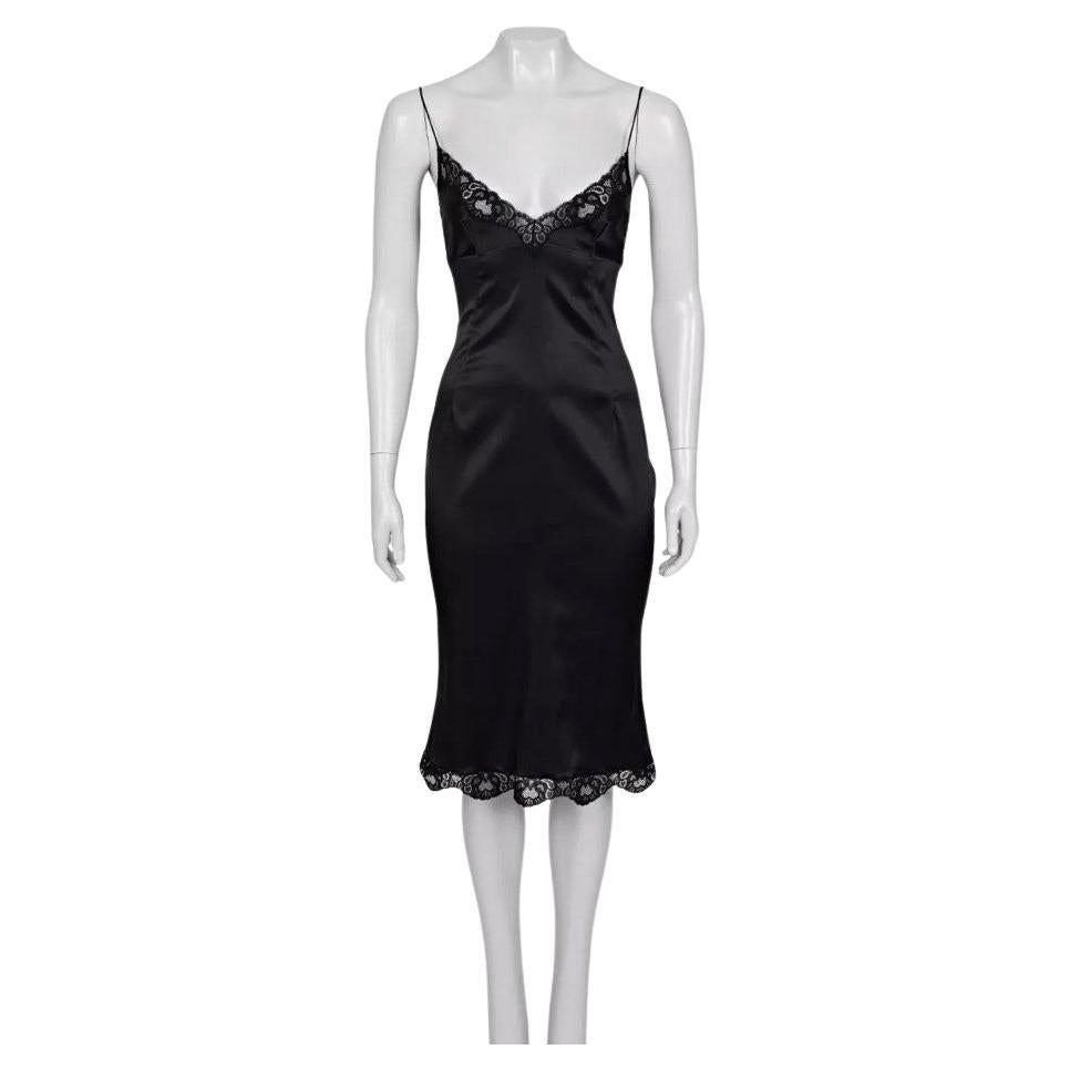 Dolce 
Gabbana Schwarzes Kleid aus Seidenmischung - Größe S / IT 40
