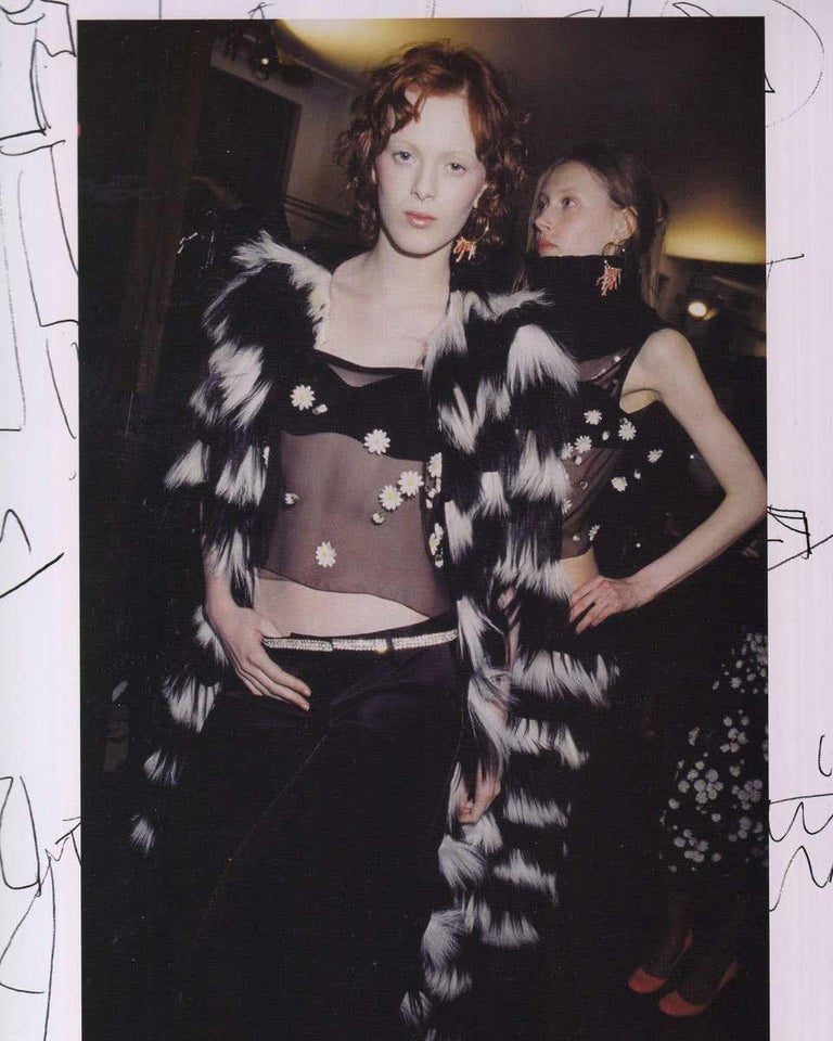 Black Dolce & Gabbana black silk chiffon camisole and skirt, fw 1999 For Sale