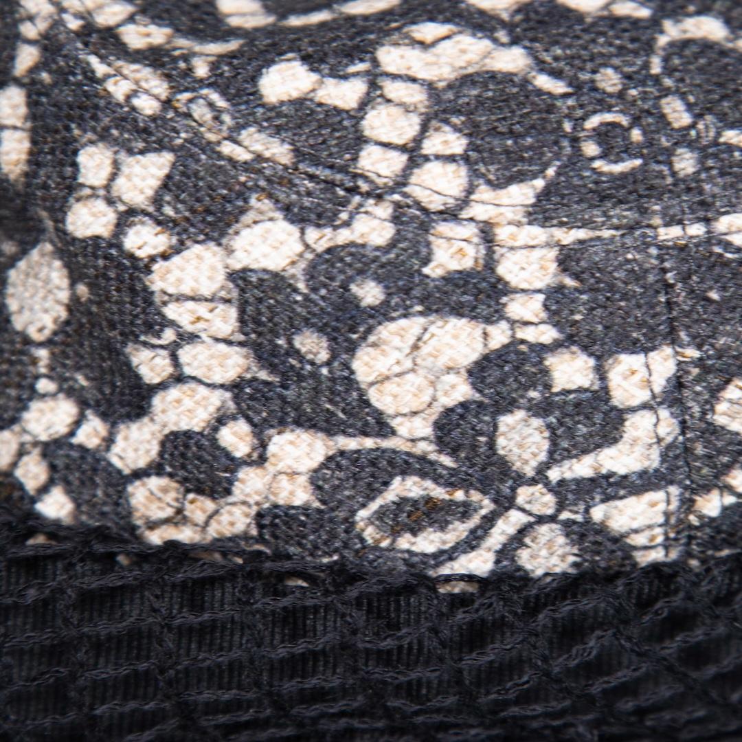 Dolce & Gabbana Black Silk Floral Print Bucket Hat 1