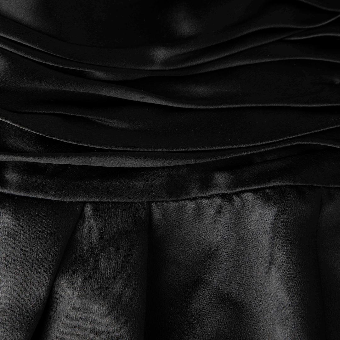 Women's Dolce & Gabbana Black Silk Mini Dress Size XS For Sale