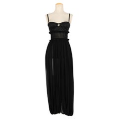 Dolce & Gabbana Black Silk Muslin Dress-Style Jumpsuit