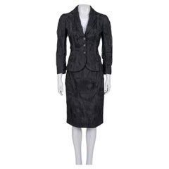 Completo plissettato in seta nera Dolce & Gabbana - IT40/S