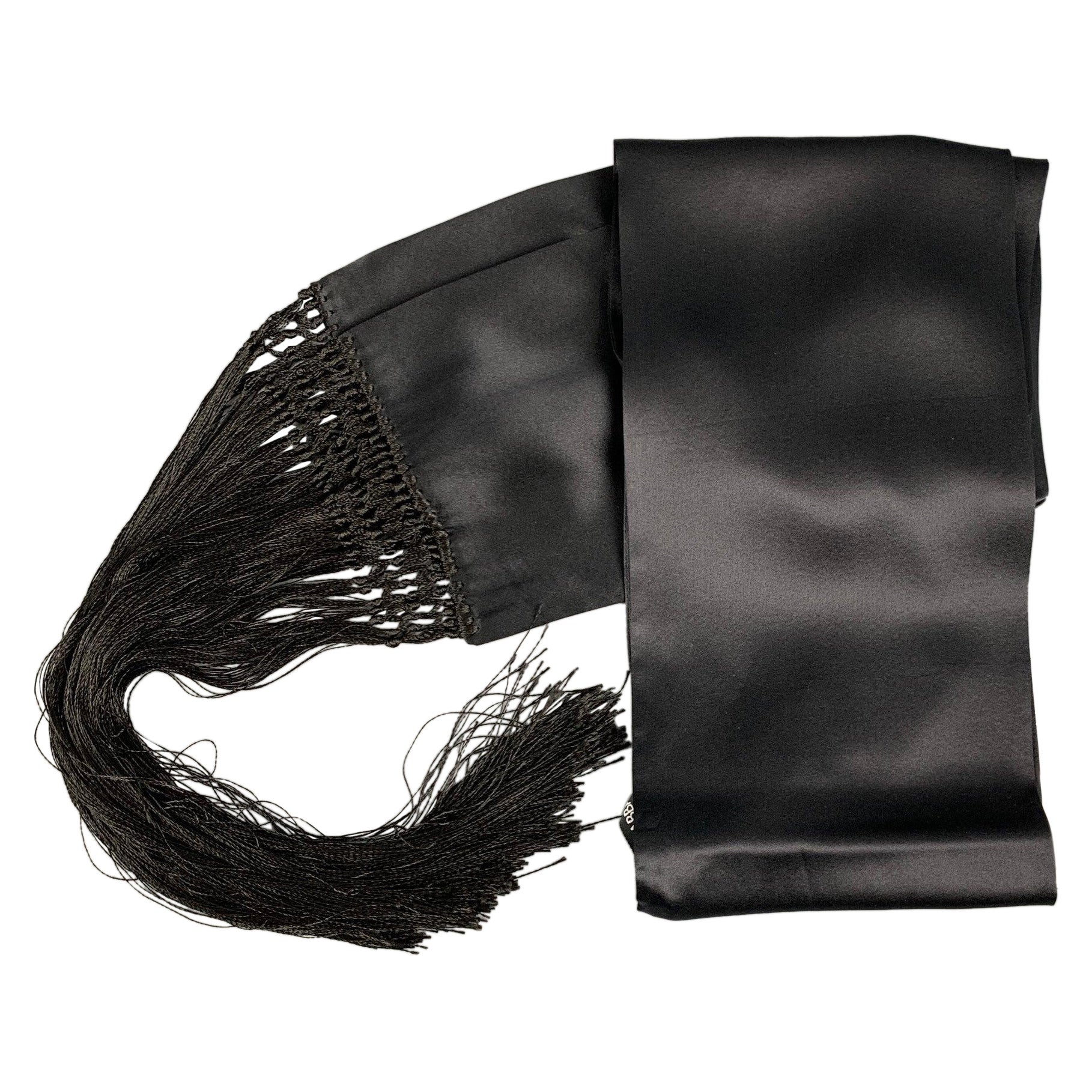 Dolce & Gabbana - Foulards en satin de soie noir en vente