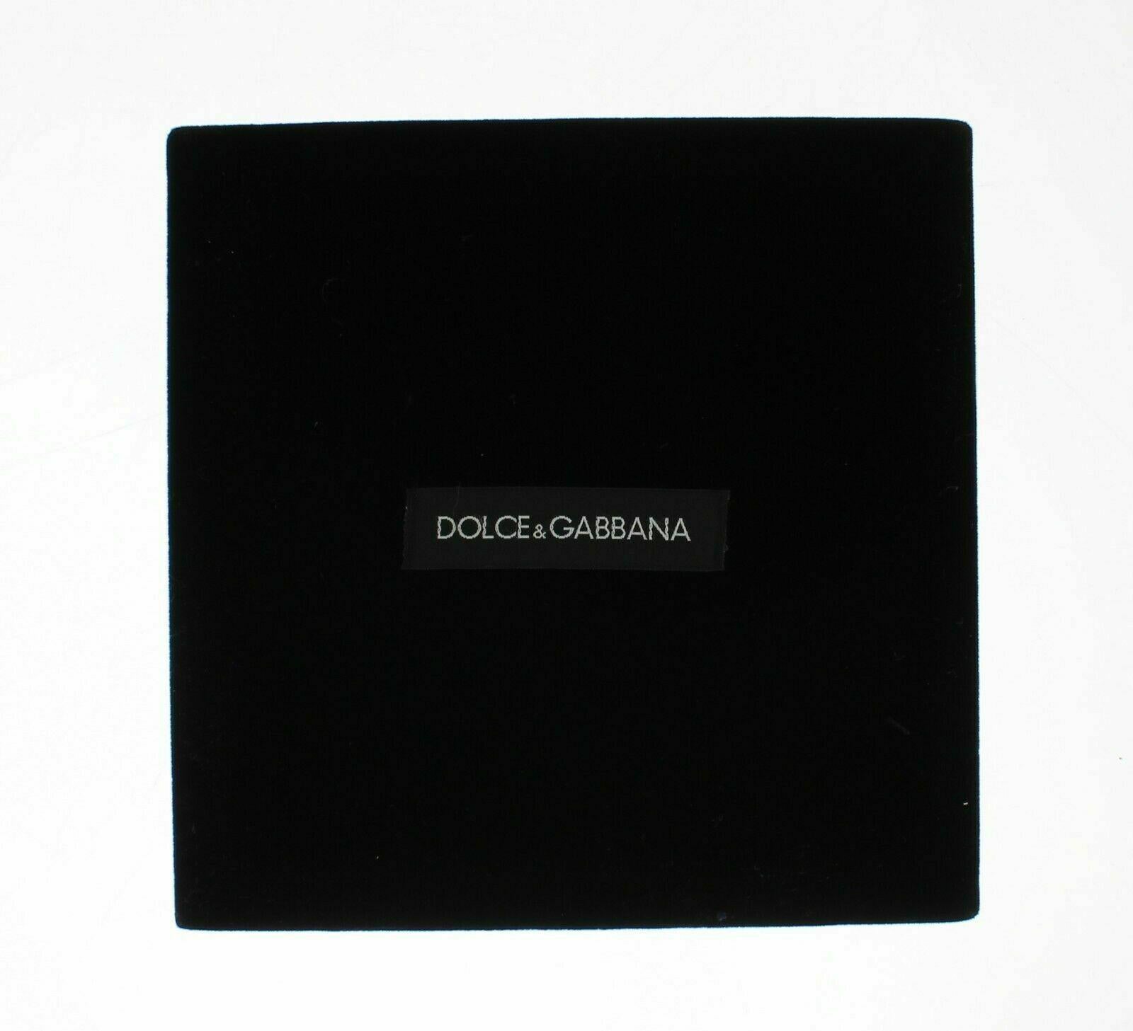 Women's Dolce & Gabbana Black Silver Brass Crystal Drop Clip-on Earrings Logo details