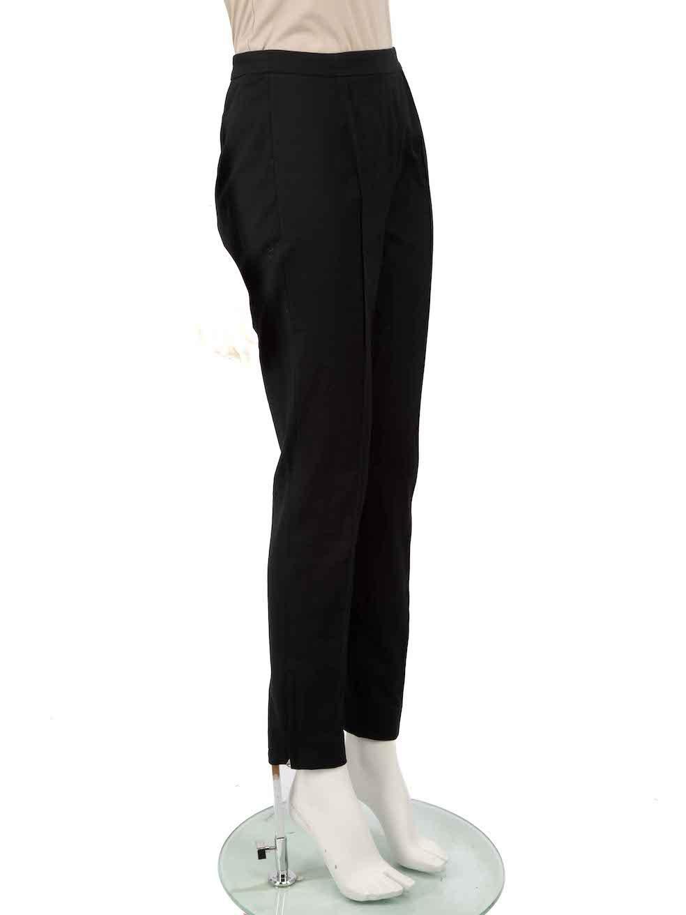 CONDITION is Very good. Hardly any visible wear to trousers is evident on this used Dolce & Gabbana designer resale item.
 
 
 
 Details
 
 
 Black
 
 Cotton
 
 Trousers
 
 Skinny fit
 
 High rise
 
 Side zip and button fastening
 
 Zipped cuffs
 
