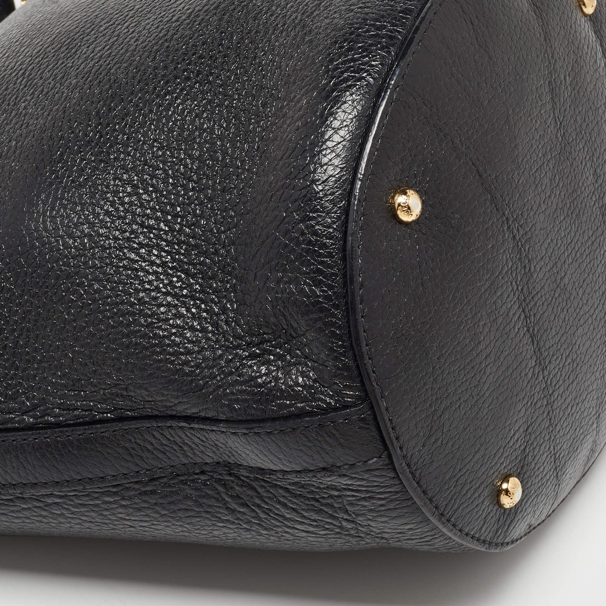 Women's Dolce & Gabbana Black Soft Leather Bucket Bag For Sale