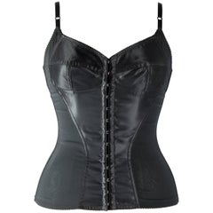 Dolce 
Gabbana black spandex and satin corset, S/S 2003