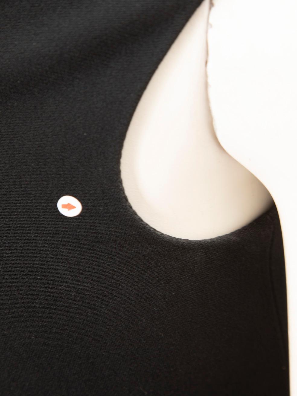 Dolce & Gabbana Black Square Neck Midi Dress Size M For Sale 3