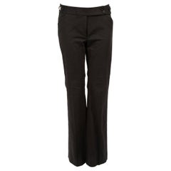 Dolce & Gabbana Black Straight Leg Work Trousers Size M
