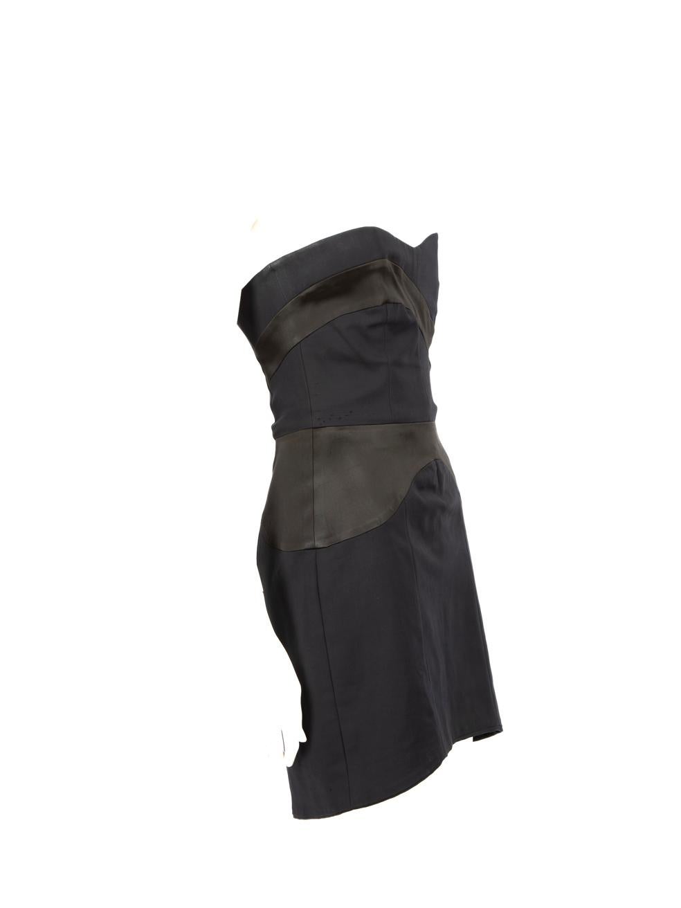 CONDITION is Good. General wear to the dress is evident, there is discolouration around the internal and outer underarm and bust area. The front of the hem has discolouration and there is a small mark on the back near the hem. There are pulls to the