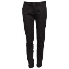 Dolce & Gabbana Black Stretch Cotton Slim Fit Pants L