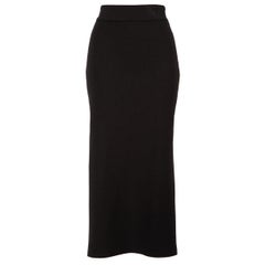 Dolce & Gabbana Black Stretchy Midi Skirt Size XS