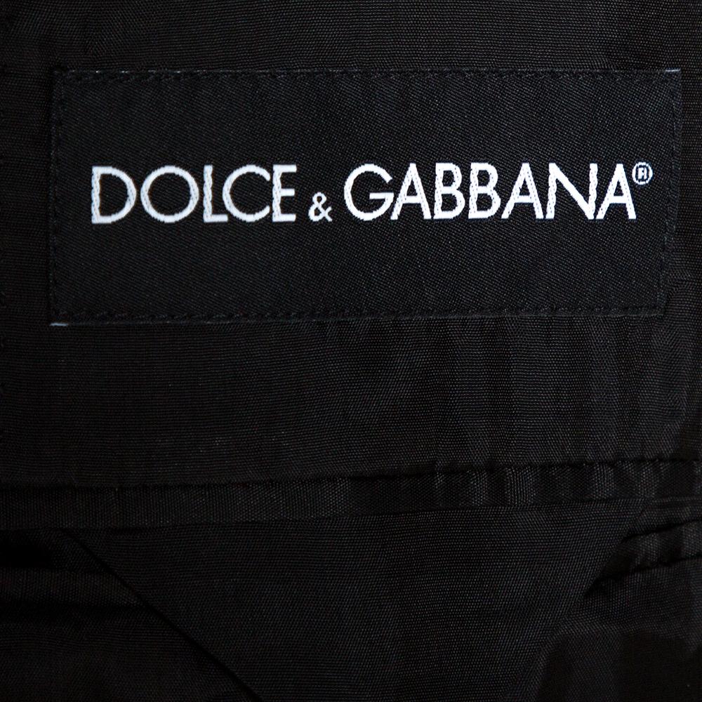 Dolce & Gabbana Black Striped Regular Fit Suit M 1