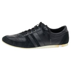 Dolce & Gabbana Black Suede And Leather Low Top Sneakers Size 44