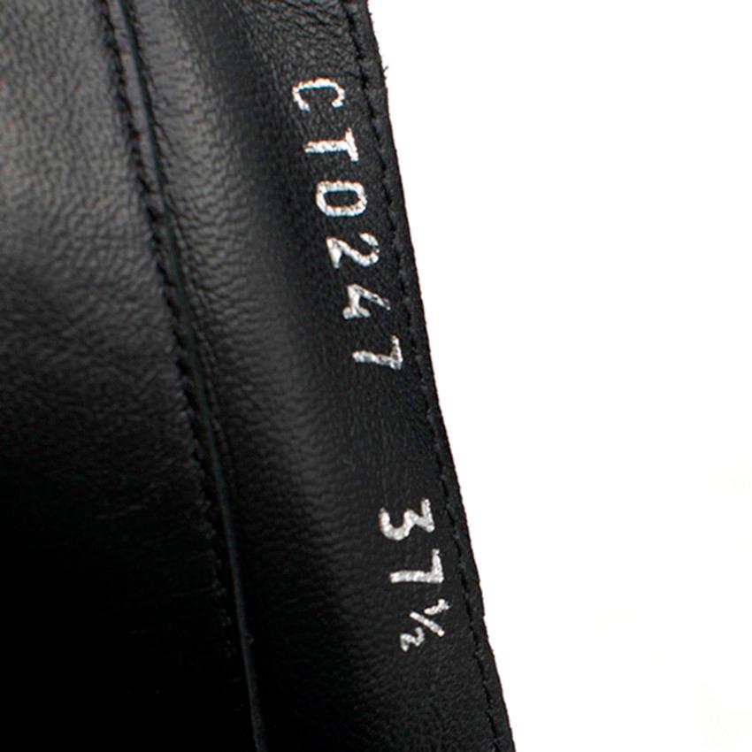 Dolce & Gabbana Black Suede Clock Embellished Heel Ankle Boots SIZE 37.5 1