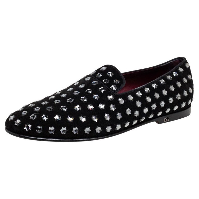 Dolce & Gabbana Black Fabric Slip-On Loafers main image 0