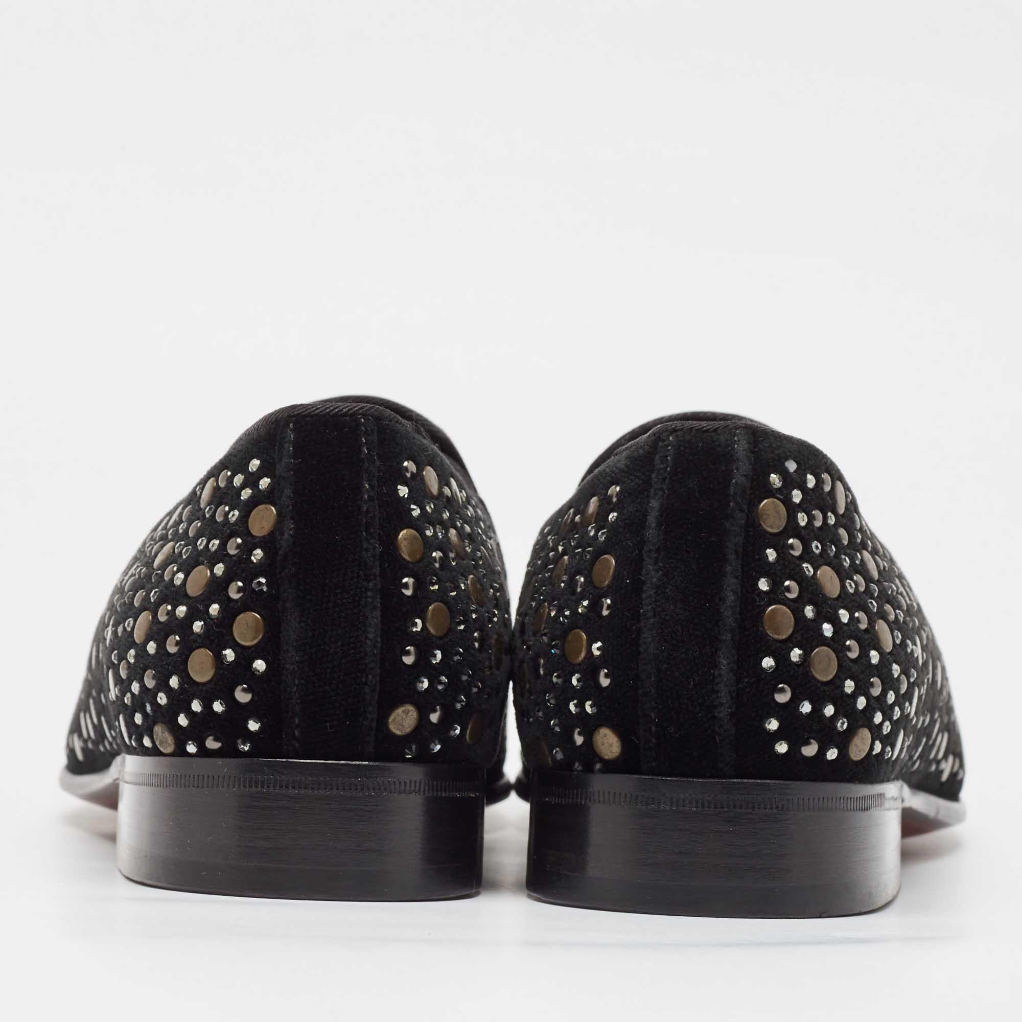 Dolce & Gabbana Mocassins en daim noir avec ornements Taille 41 Pour hommes en vente