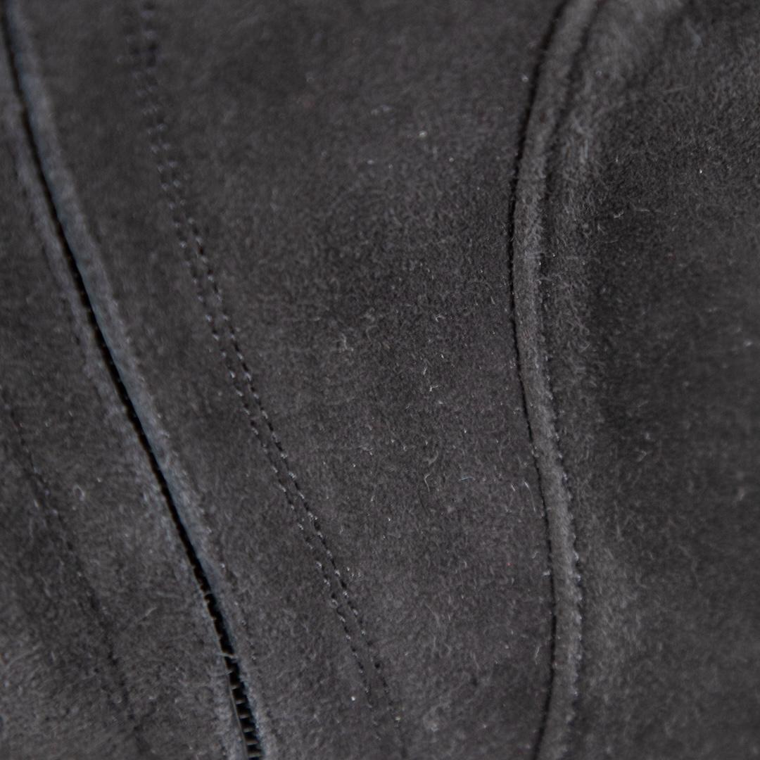 Donna Dolce & Gabbana - Stivaletti in camoscio nero con dettaglio logo Taglia IT 39.5 in vendita