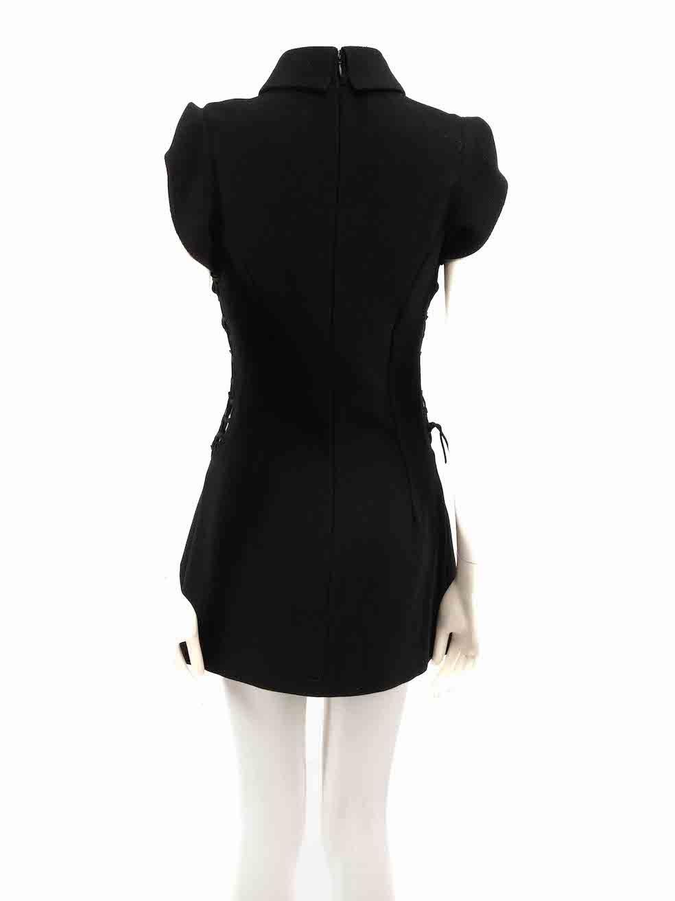 Dolce & Gabbana, mini-robe noire à lacets, taille S Bon état - En vente à London, GB