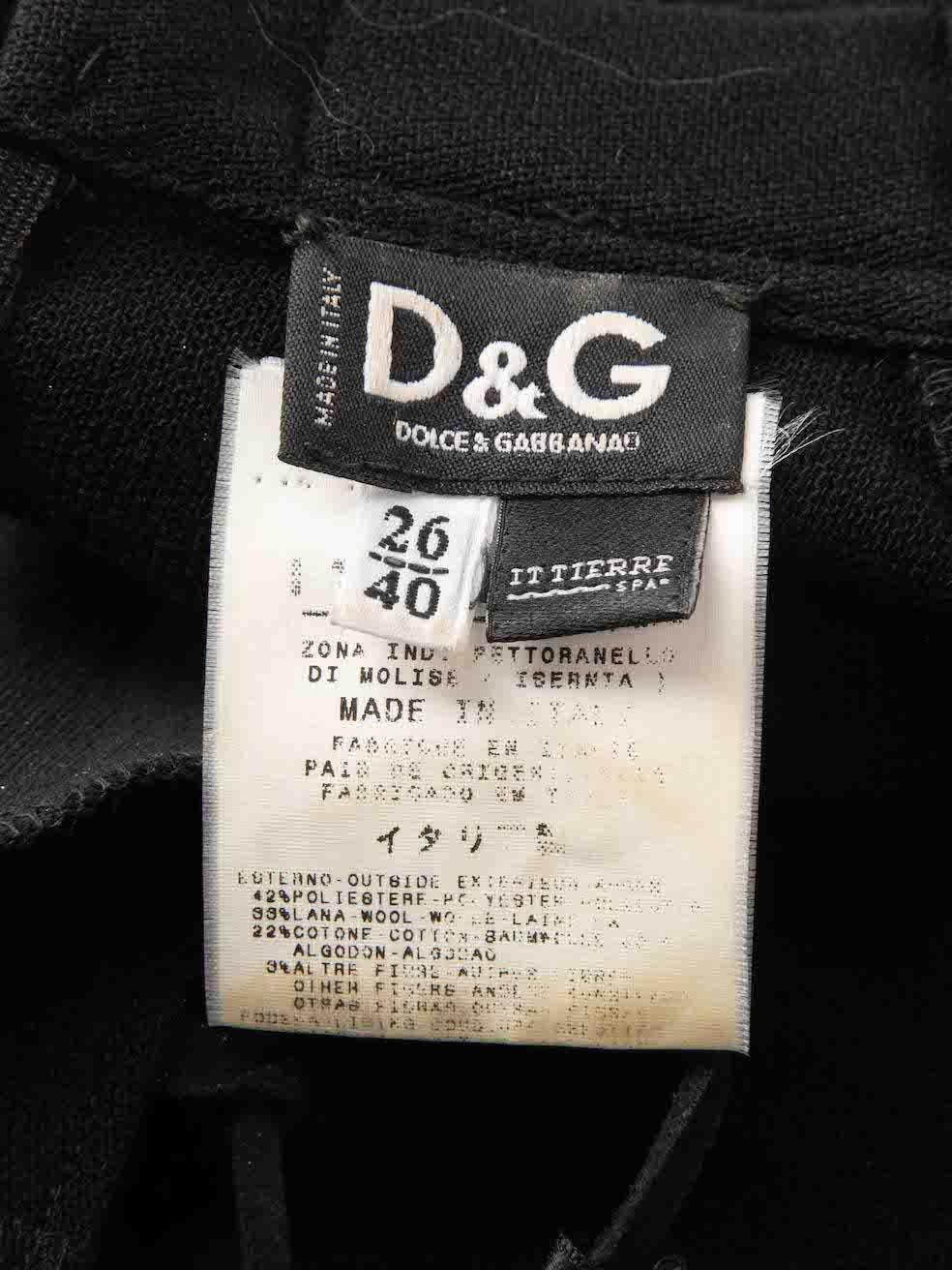 Dolce & Gabbana Schwarzes Minikleid mit Krawatte und Schnürung Größe S im Angebot 2
