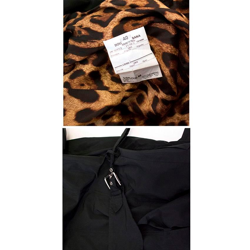 Women's Dolce & Gabbana black trench coat - Size US 4