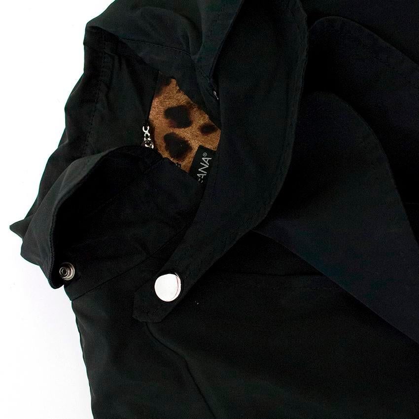 Dolce & Gabbana black trench coat - Size US 4 1