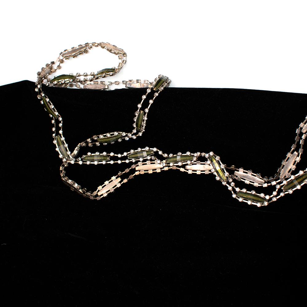 Dolce & Gabbana Bata De Terciopelo Negra Con Adornos De Cristal - Talla Mediana en venta 2