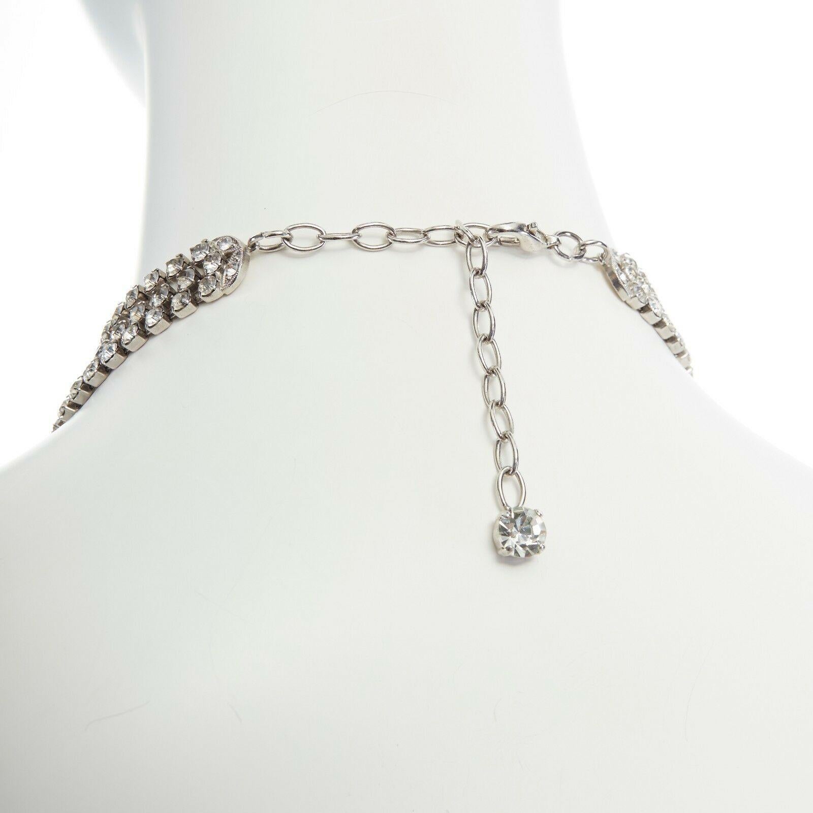 DOLCE GABBANA black viscose chandelier crystal necklace cami maxi dress IT42 M 5