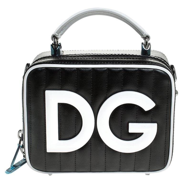 DG Leather Camera Bag in White - Dolce Gabbana