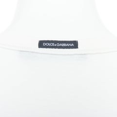 DOLCE GABBANA black white cotton lace overlay tank top IT40 S