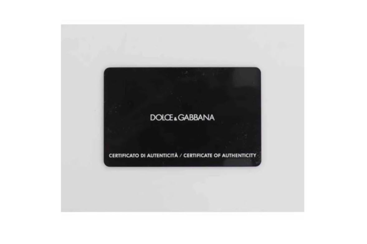 Dolce & Gabbana Black White Leather King Crown Card Holder Wallet Men's Purse In New Condition In WELWYN, GB