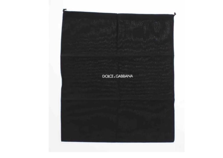 Dolce and Gabbana Black White Leather King Crown Card Holder Wallet Men ...