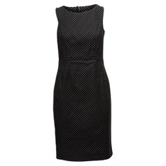 Dolce & Gabbana Black & White Polka Dot Print Dress