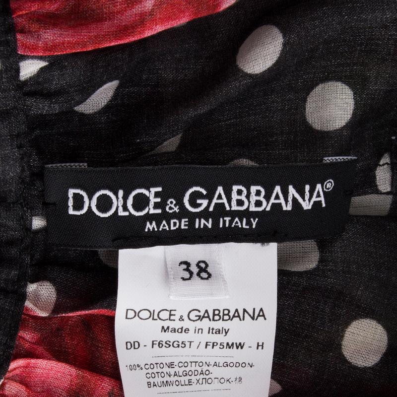 dolce and gabbana red polka dot dress