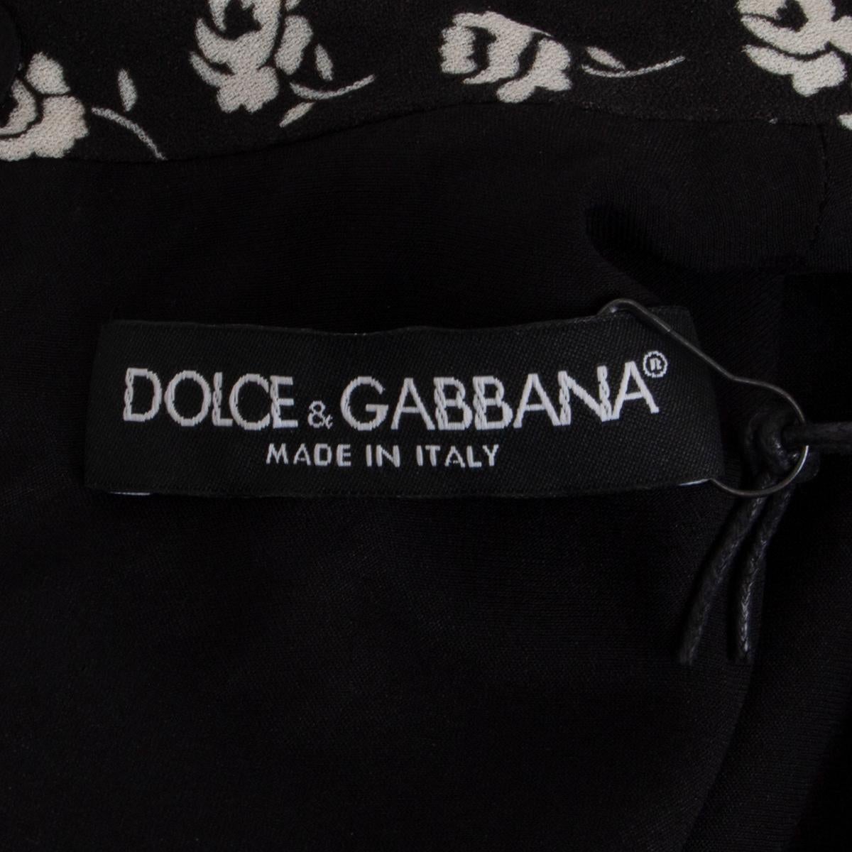 dolce and gabbana black rose dress
