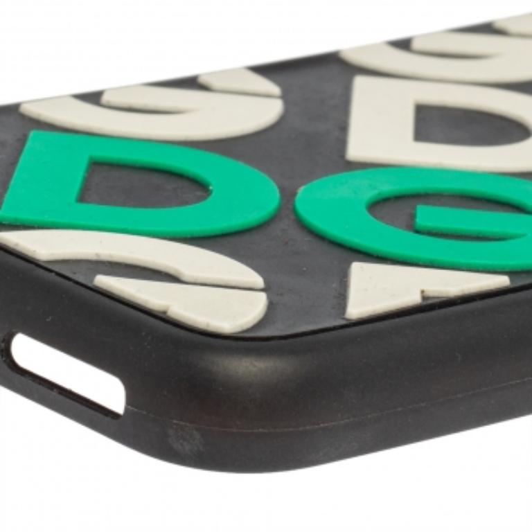 Dolce & Gabbana Black/White Rubber DG Logo iPhone X Case For Sale 3