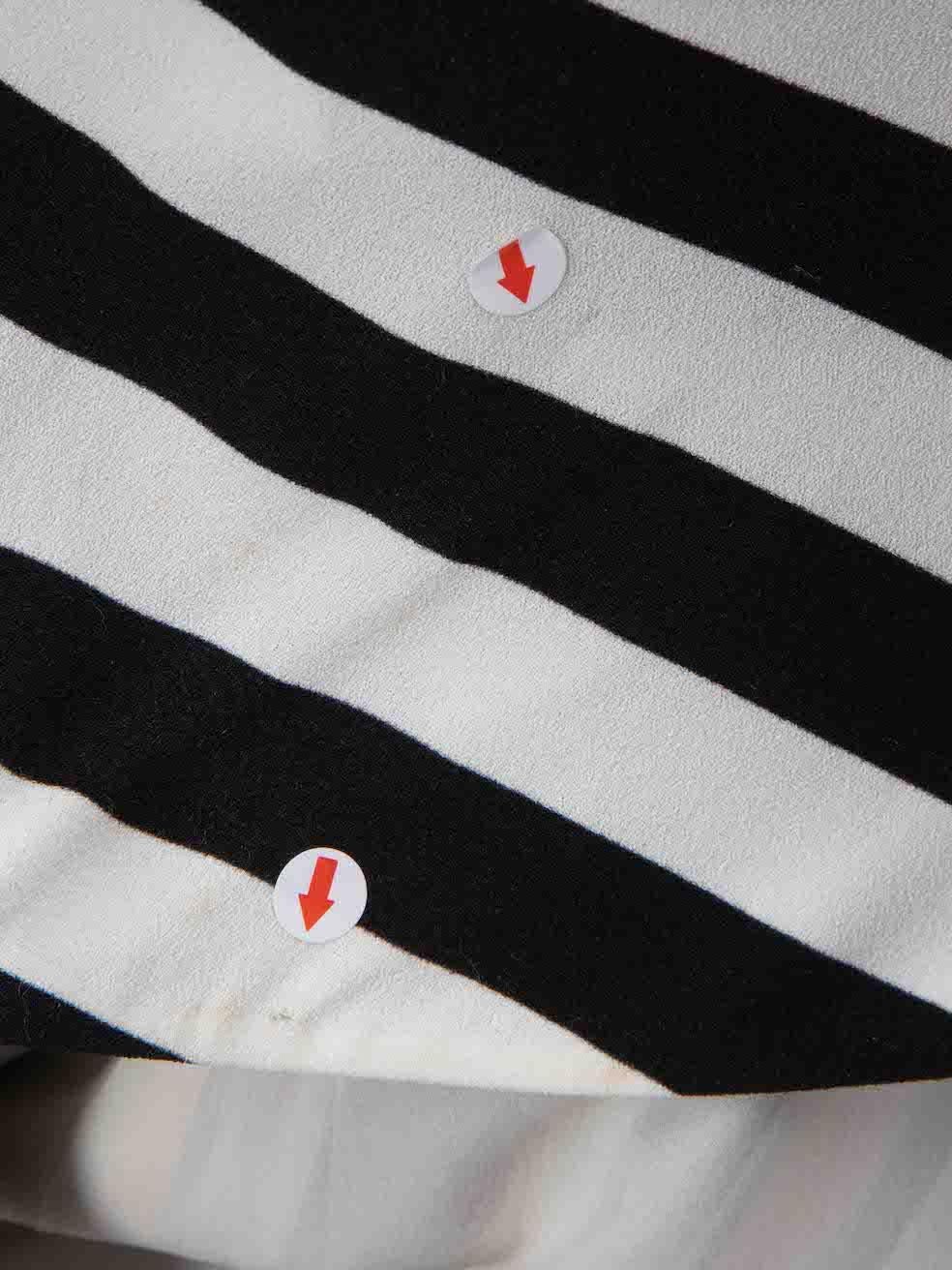 Dolce & Gabbana Black & White Striped Dress Size L For Sale 1