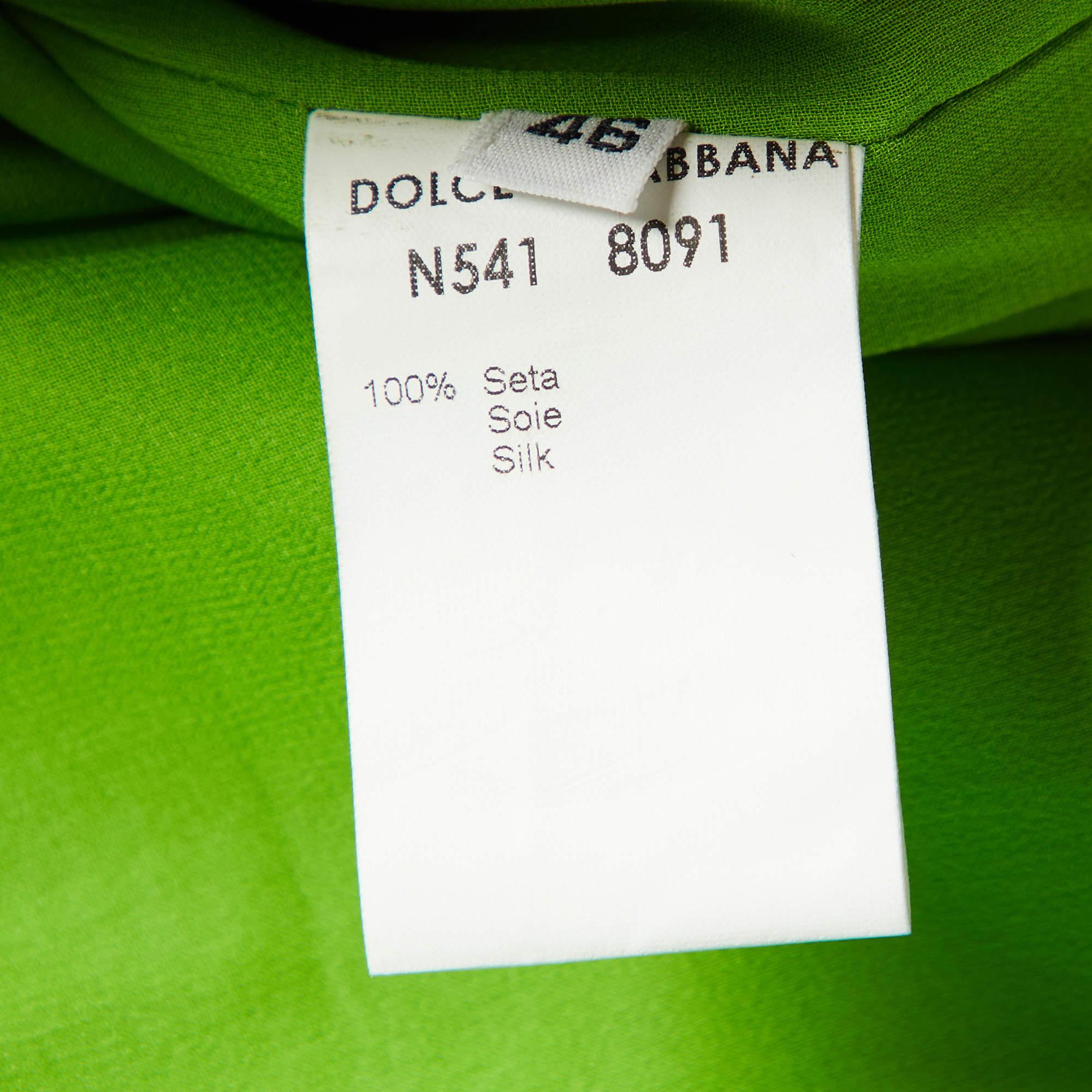 Dolce & Gabbana Black & White Zebra Printed Silk Satin Coat & Pants L/S 1