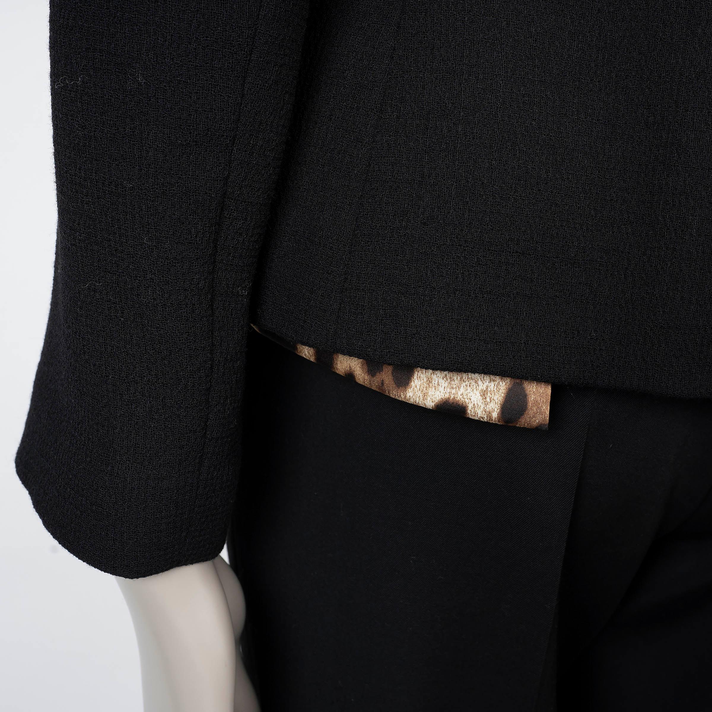 DOLCE & GABBANA giacca blazer in lana nera 2024 a petto singolo 44 L. in vendita 1