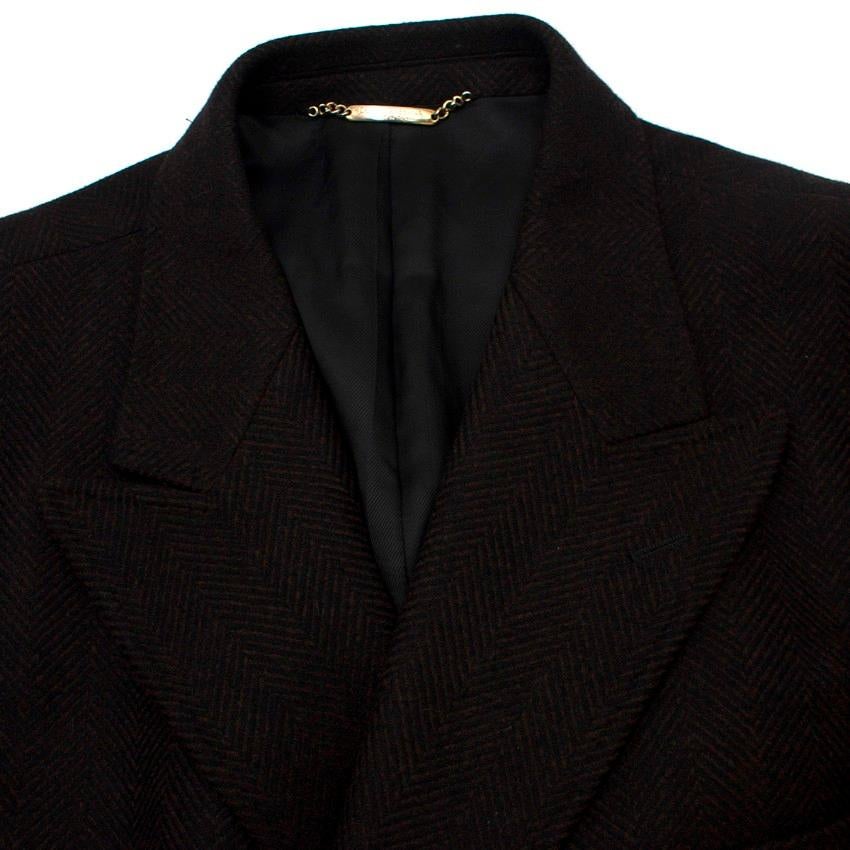 Men's Dolce & Gabbana Black Wool and Cashmere Coat XXXL