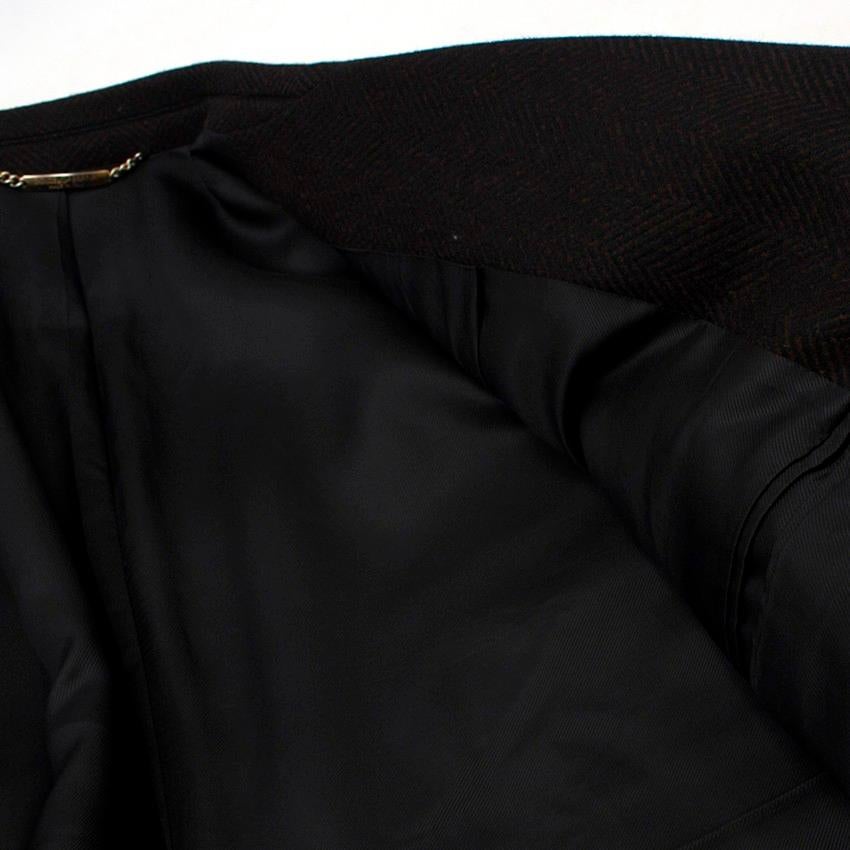 Dolce & Gabbana Black Wool and Cashmere Coat XXXL 4
