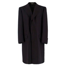 Dolce & Gabbana Black Wool and Cashmere Coat XXXL