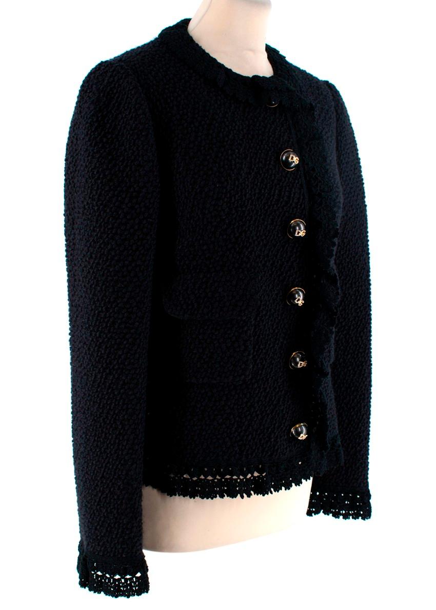 wool jacket boucle