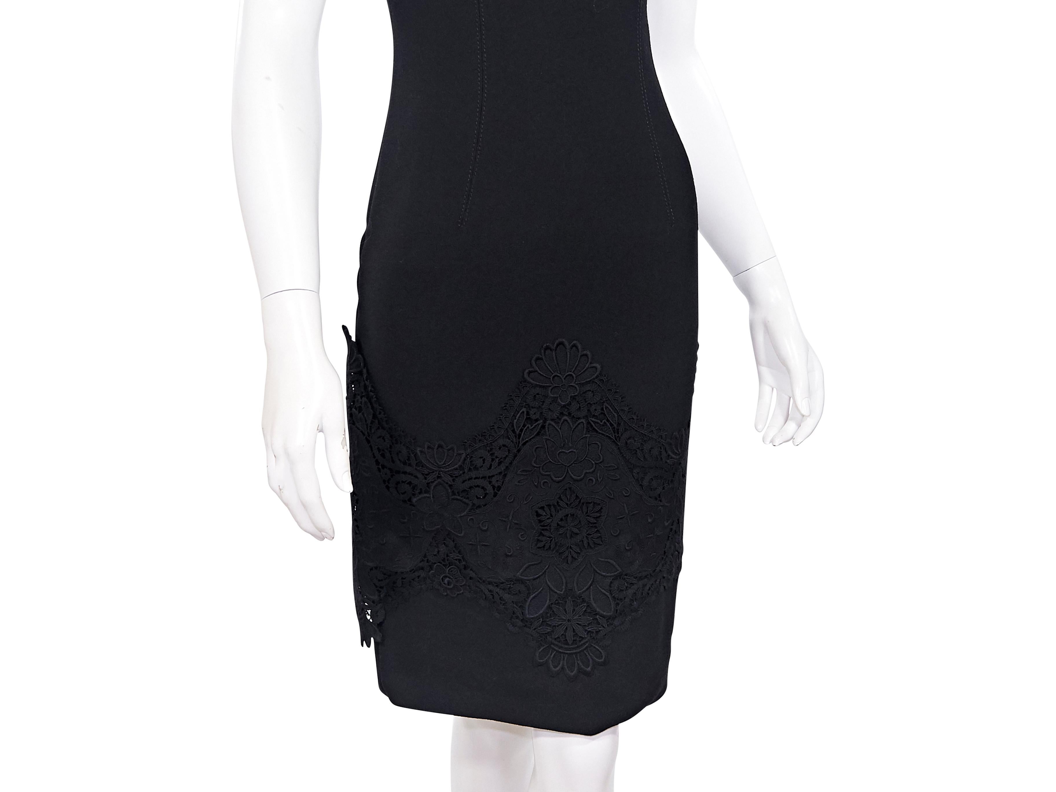 Women's Dolce & Gabbana Black Wool-Blend Sheath Dress