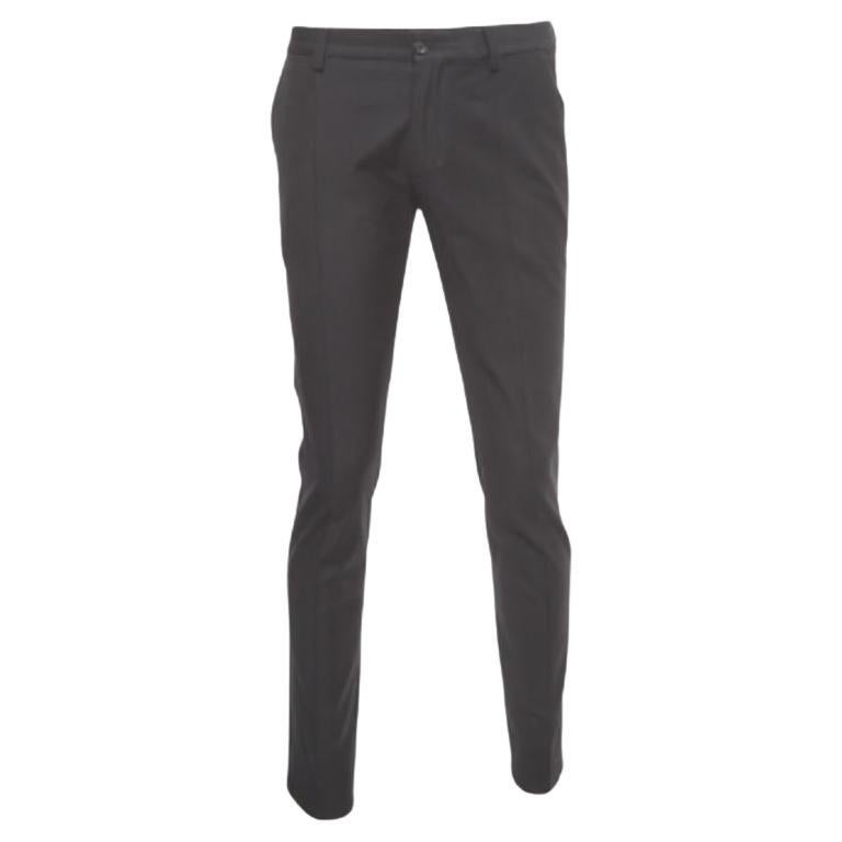 Dolce & Gabbana - Pantaloni slim in misto lana neri M.