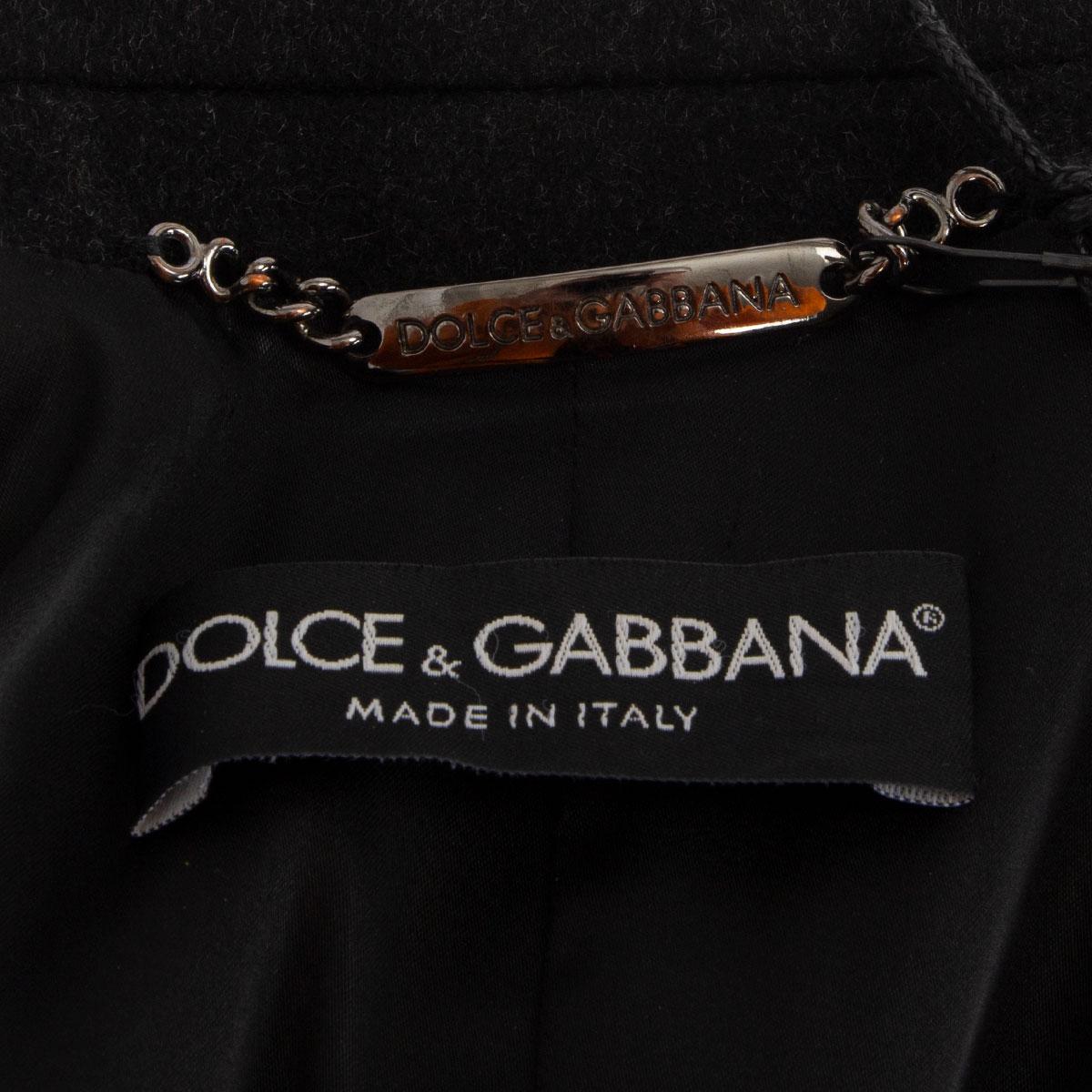 dolce and gabbana black coat