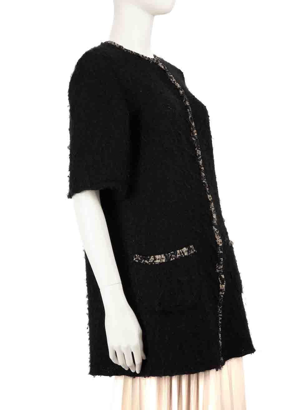 CONDITION is Very good. Minimal wear to knit is evident. Minimal wear to the knit shows very little wear, with overall material piling and general sleeve end creasing along with a broken brand clasp on this used Dolce & Gabbana designer resale